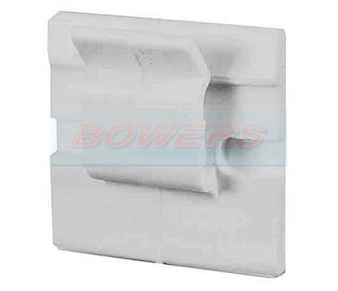 Self Adhesive White Nylon Cable Clips